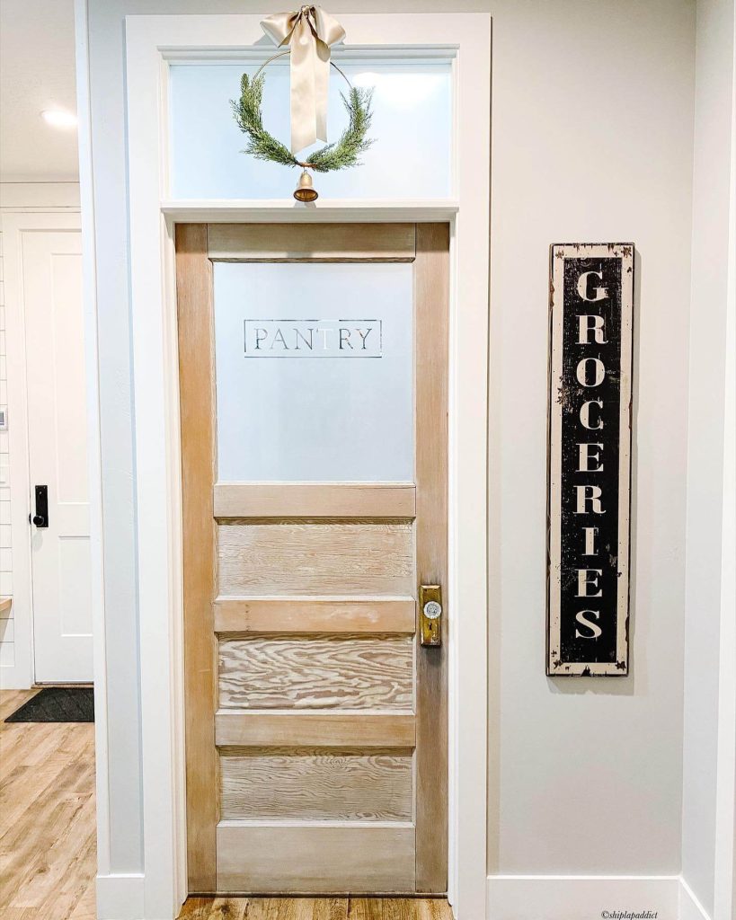 10. Etched Glass with Farmhouse Lettering