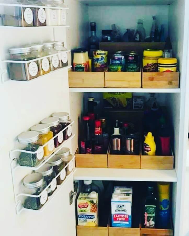 11. Maximize Vertical Space with Door-Mounted Shelves