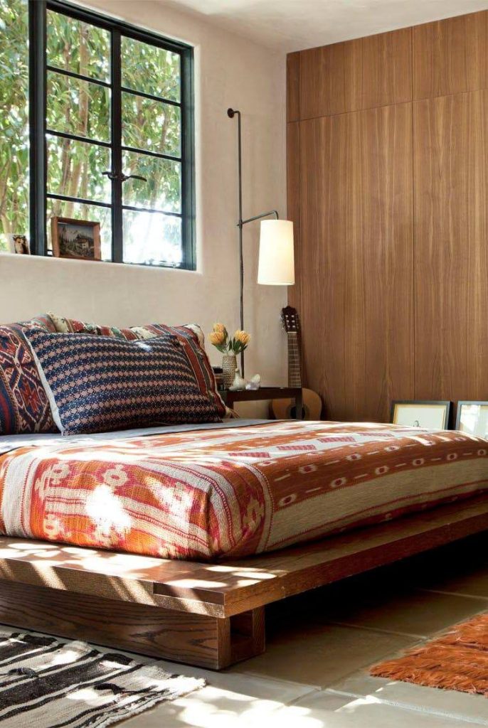 Cozy Room Decor Ideas Boho Patterned Quilt Bedroom