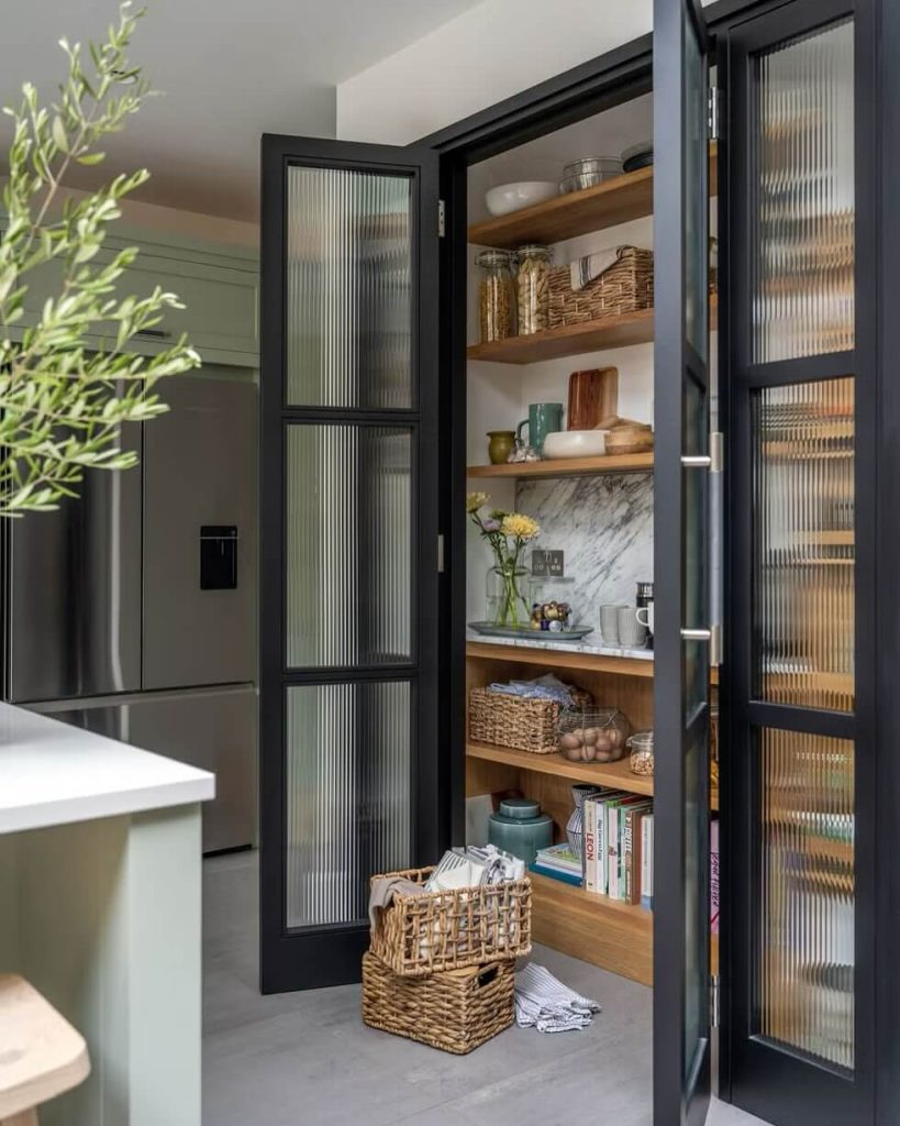 13. Textural Layers with Industrial Glass Doors
