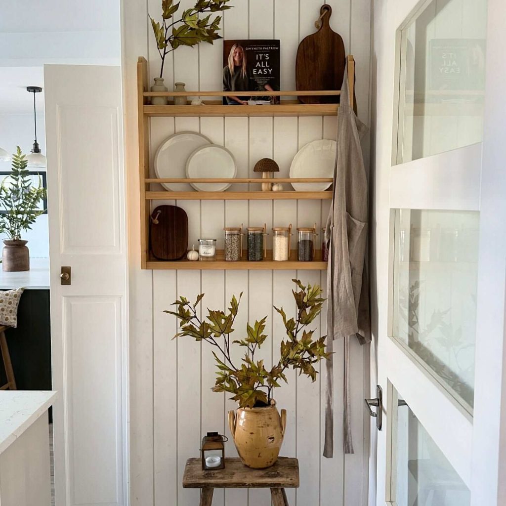 14. Slim Shelves for Narrow Nooks