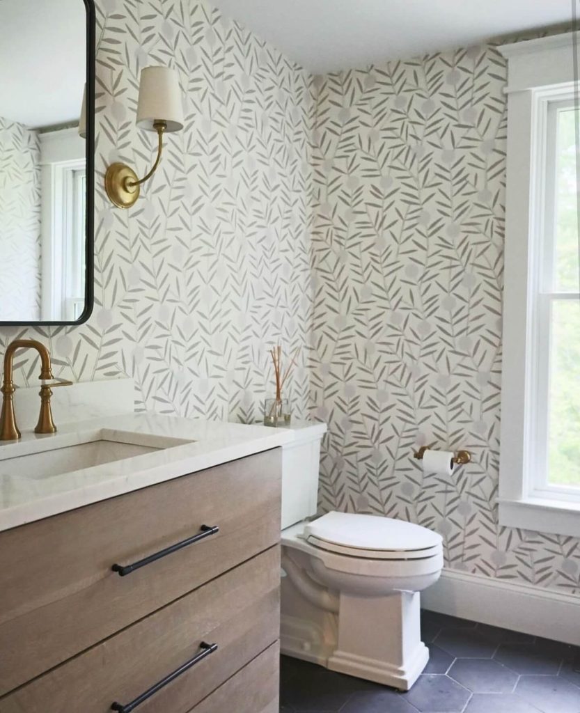 14. Understated Elegance: Neutral Patterns with Natural Wood