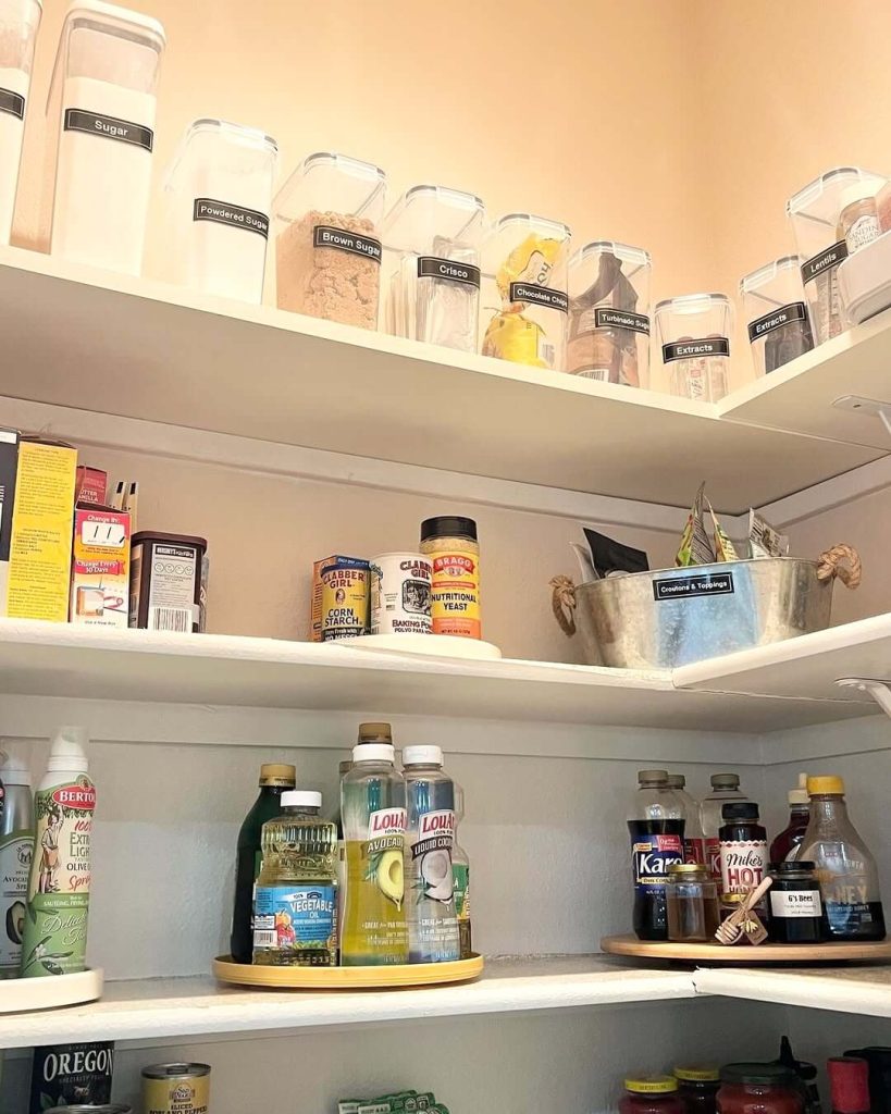 15. Use Matching Containers for a Clean, Uniform Look