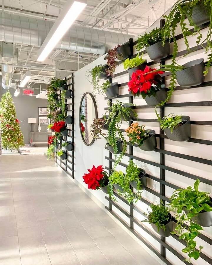 15. Commercial Grid Wall with Seasonal Pops