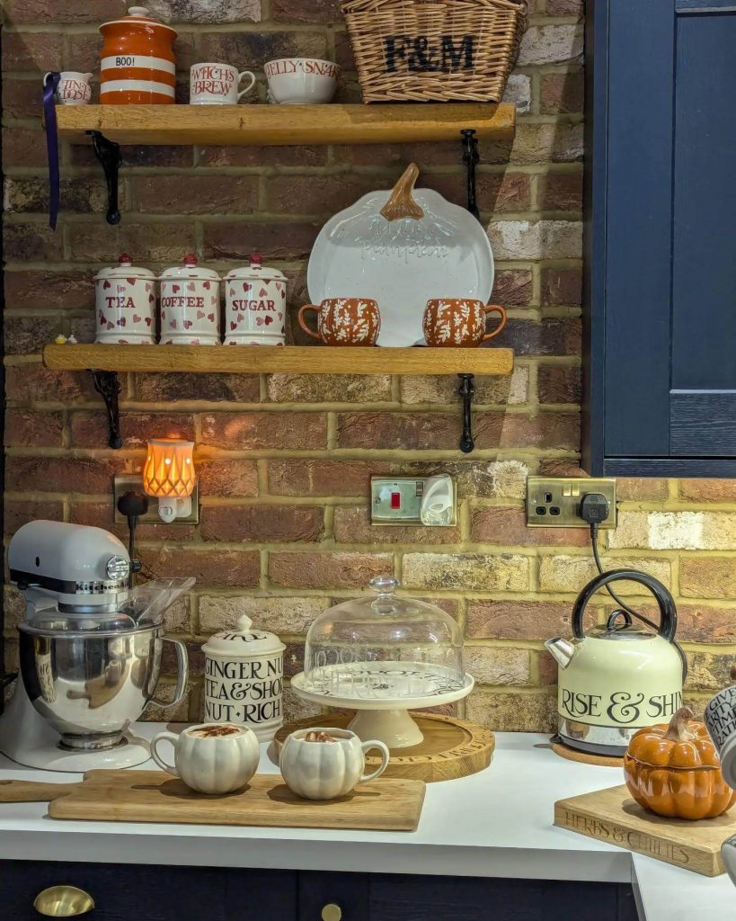 15. Seasonal Charm on Brick Walls