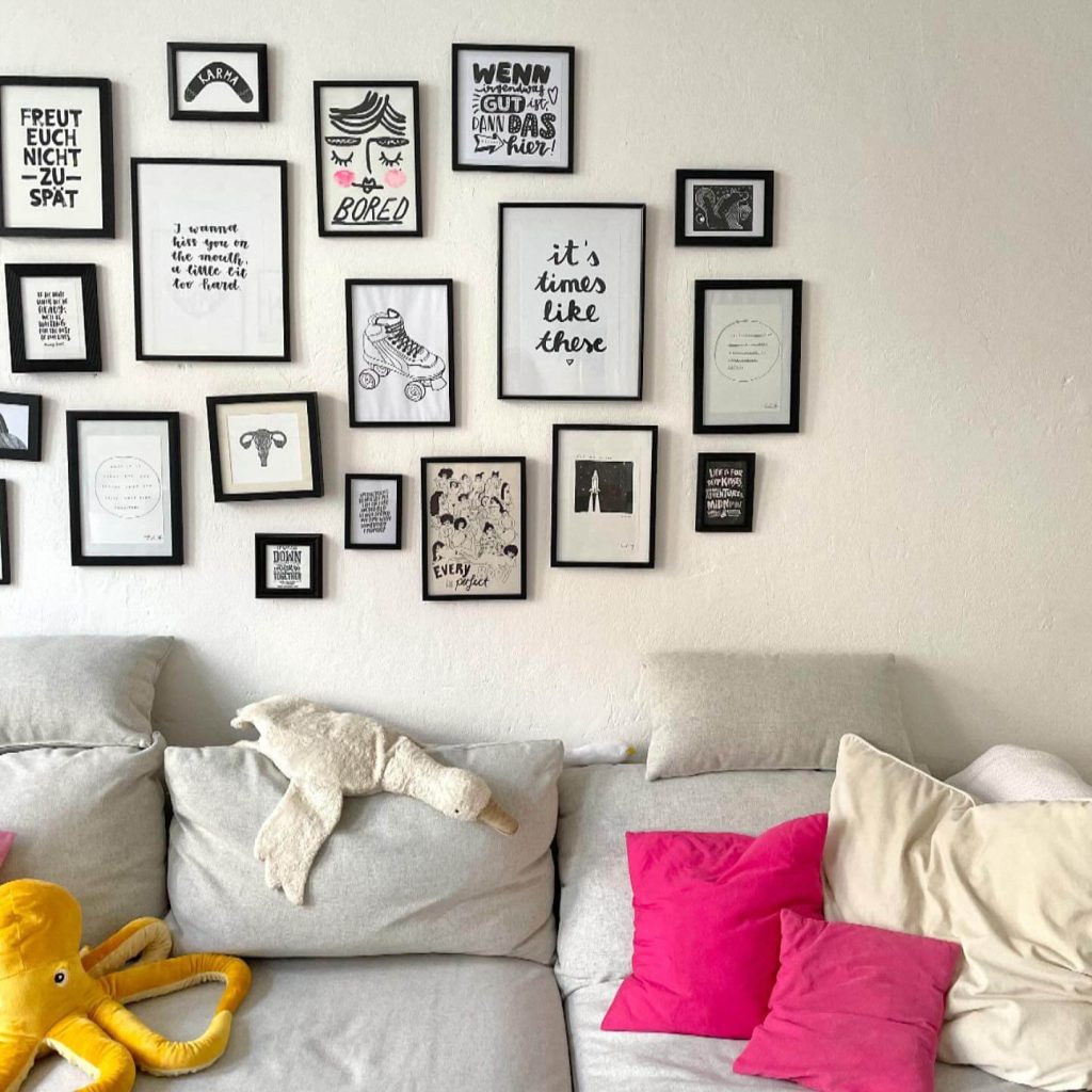 15. Typography & Doodles: Black and White with a Personal Twist