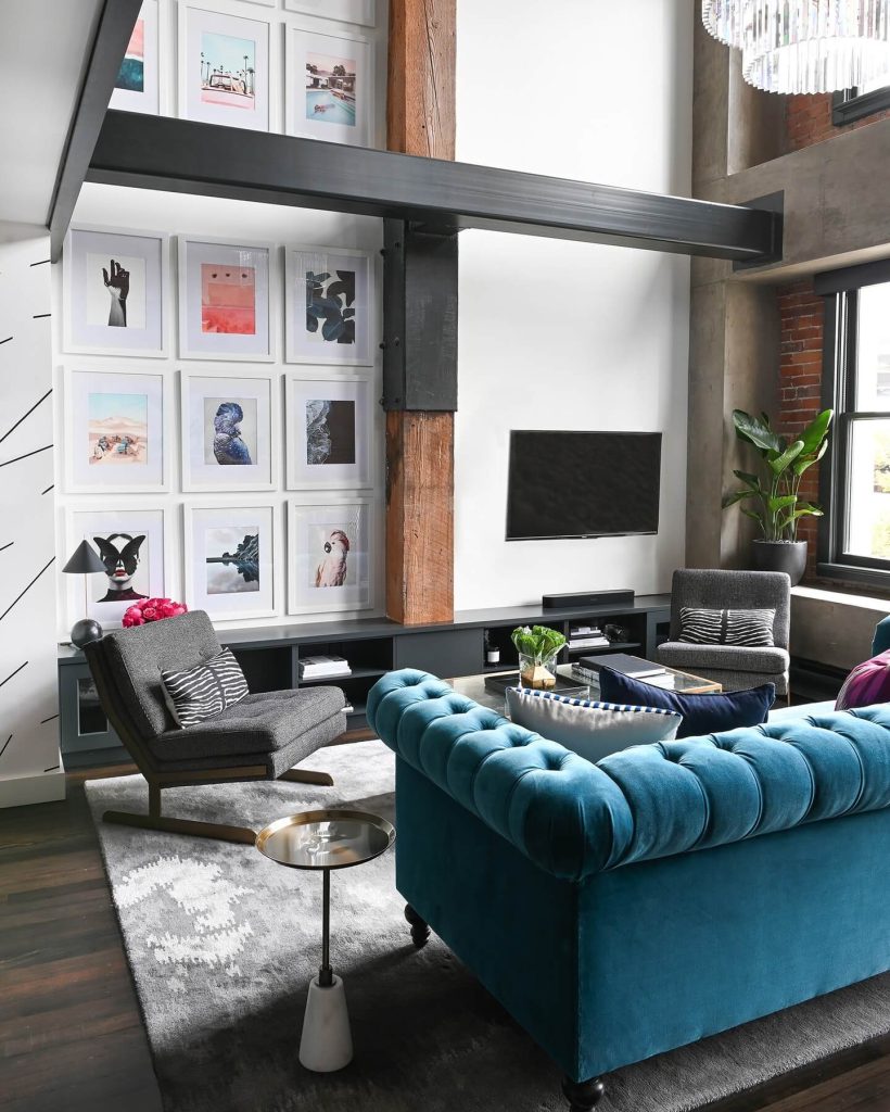 16. High-Impact Vertical Grid for Loft Living