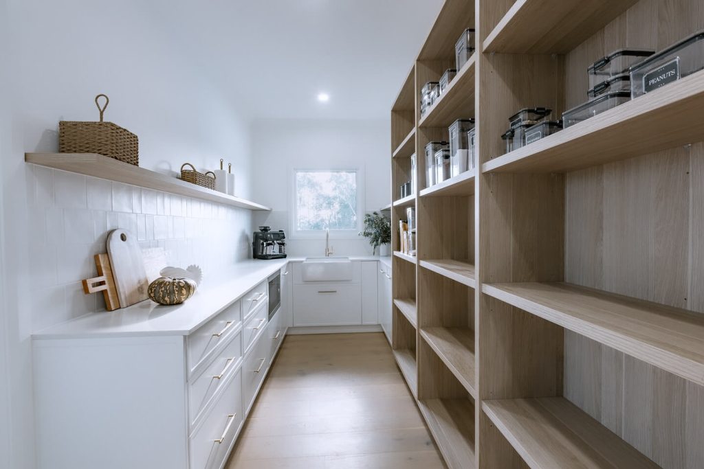 16. Minimalist Pantry with Scandinavian Influence