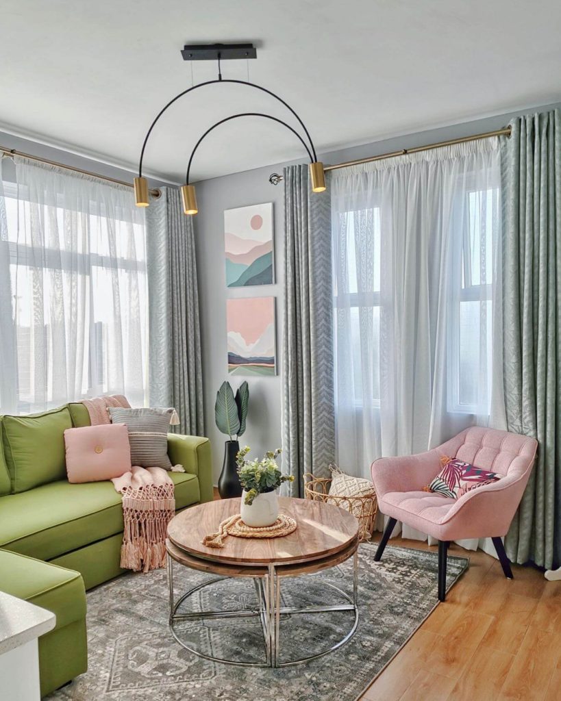 17. Soft Pastels and Feminine Mid-Century Chic