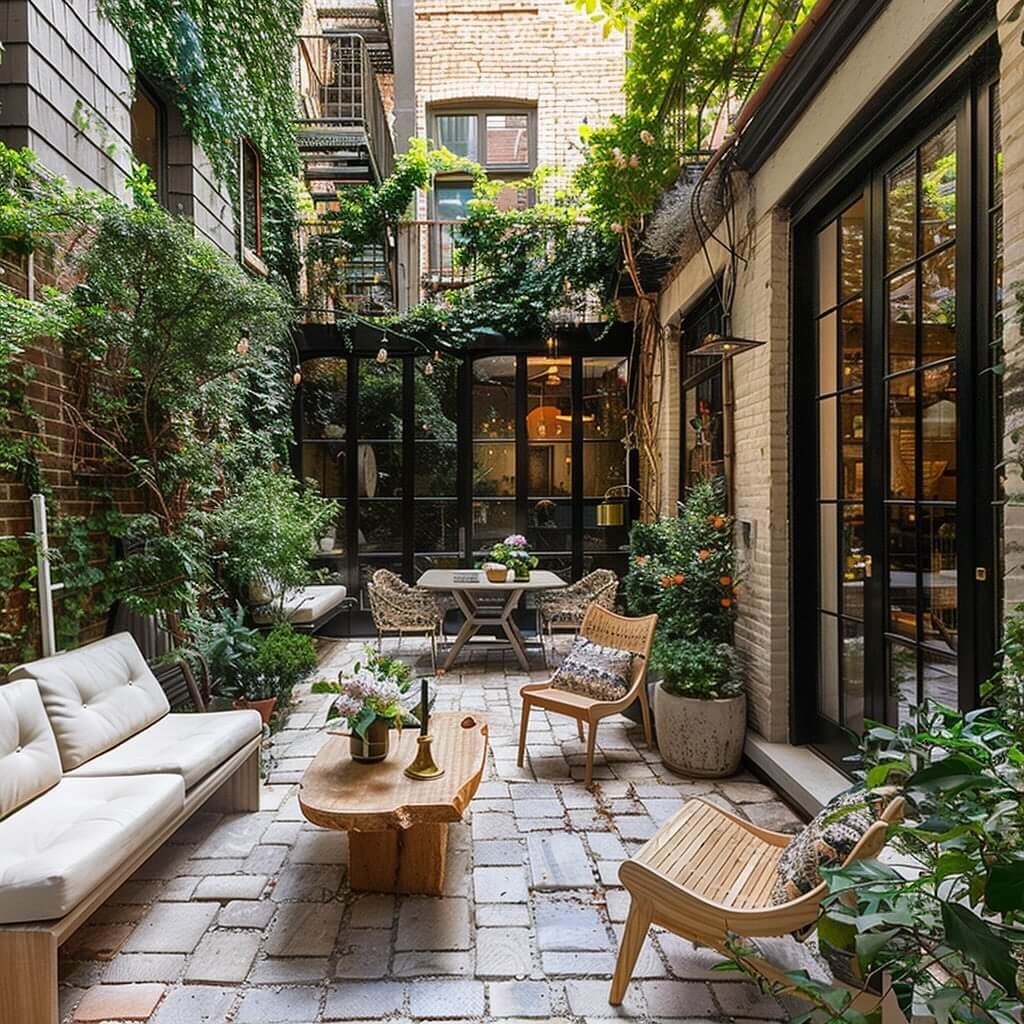19. Turn a Tight Courtyard into a Sophisticated Oasis