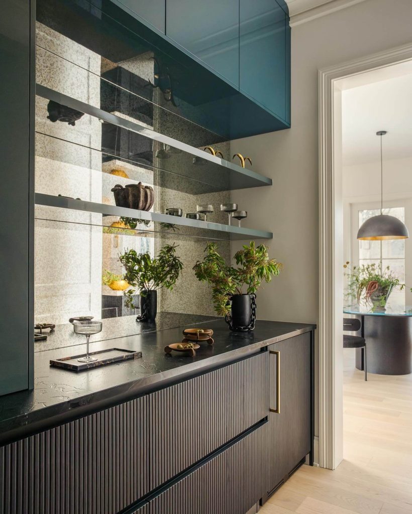 19. High-Gloss and Reflective with Boutique Hotel Glamour