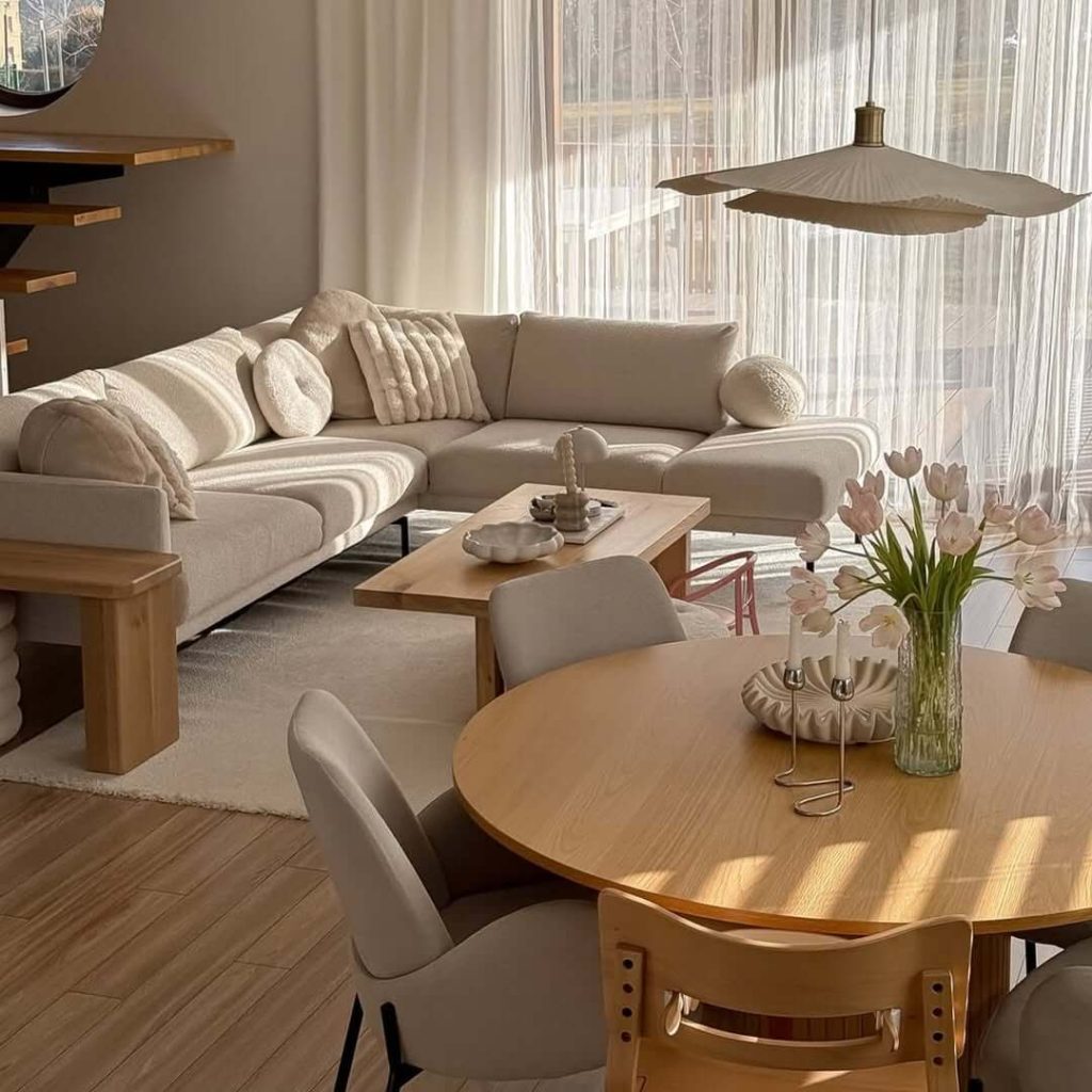 19. Japandi Interior Ideas Layered Natural Tones