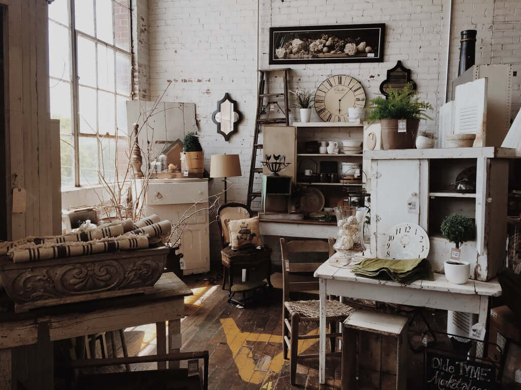 Rustic Greenery and Vintage Tabletop Charm