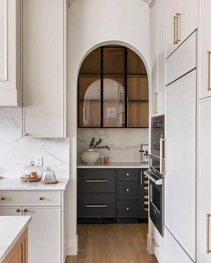 2. Modern Elegance Framed by an Architectural Arch