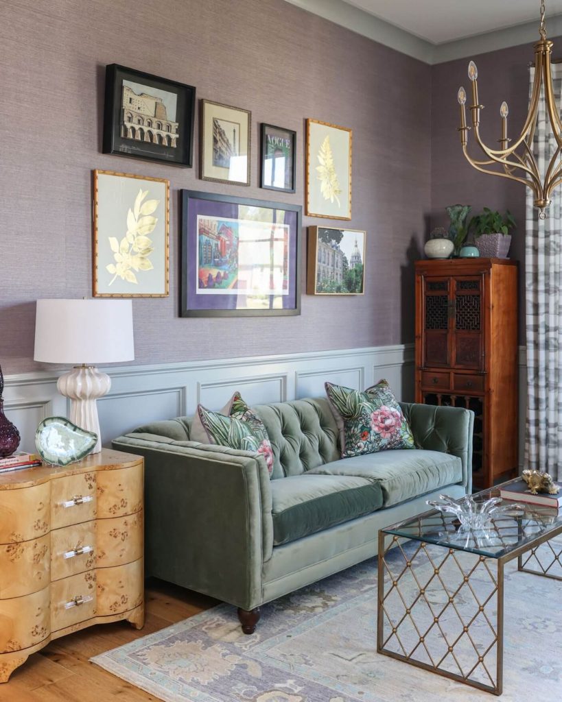 21. Muted Elegance with Architectural and Botanical Themes
