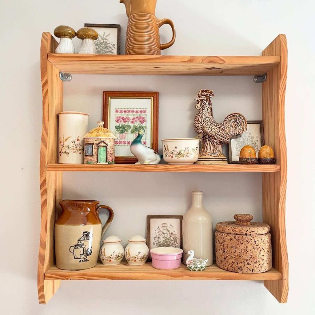 21. Charming Vintage Collectibles on Display