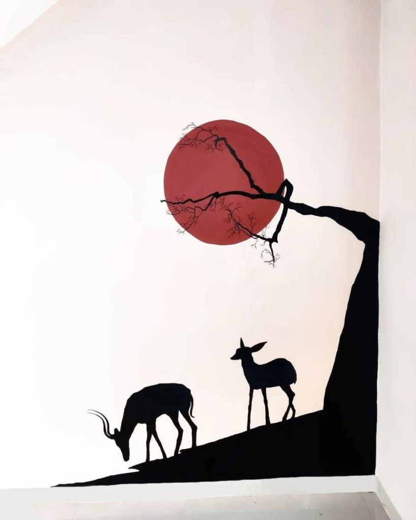 21. Create a Sunset Scene with Silhouette Art
