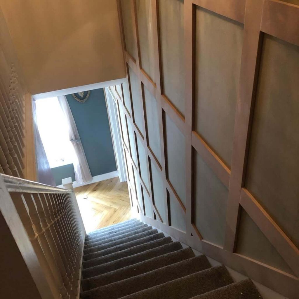 23. Oversized Box Paneling for Stairwell Character