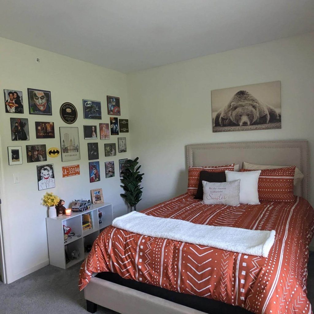 23. Fandom Feature Wall for Pop Culture Lovers