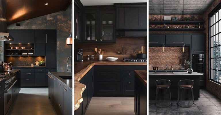 24 Stunning Black Kitchen Ideas