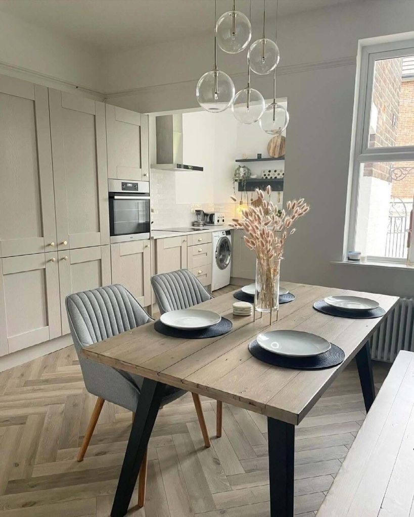 26. Japandi Interior Ideas Neutral Kitchen with Texture