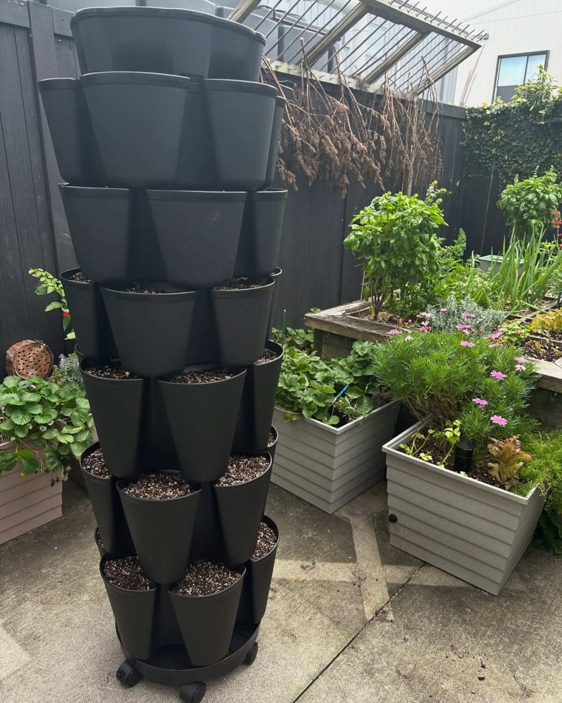3. Stackable Tiered Planters for Compact Spaces