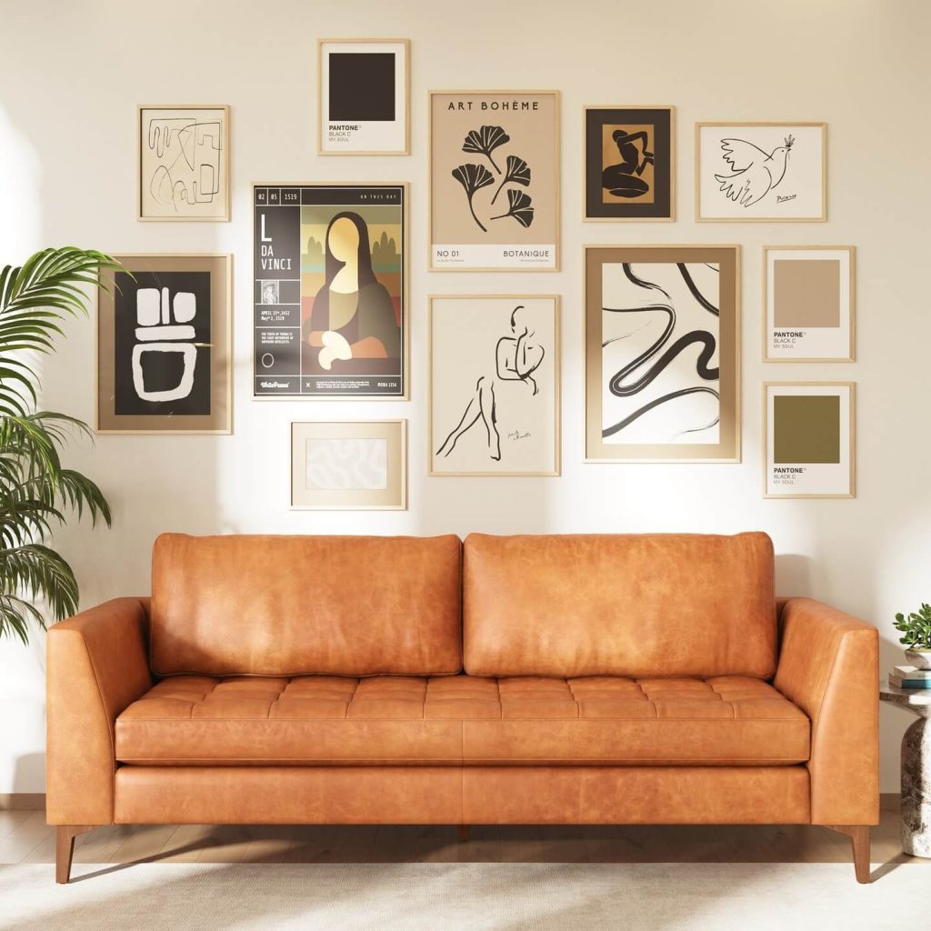 3. Modern Minimalist: Abstract Art with a Neutral Palette