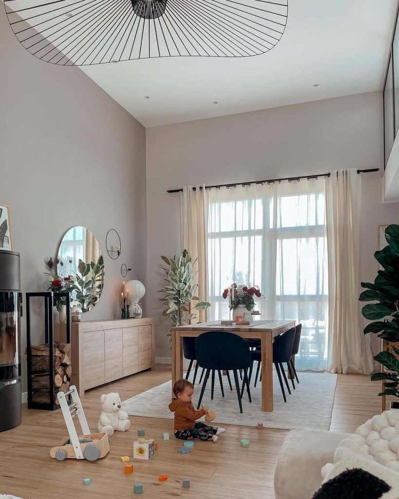 30. Japandi Interior Ideas Cozy Dining Family Room