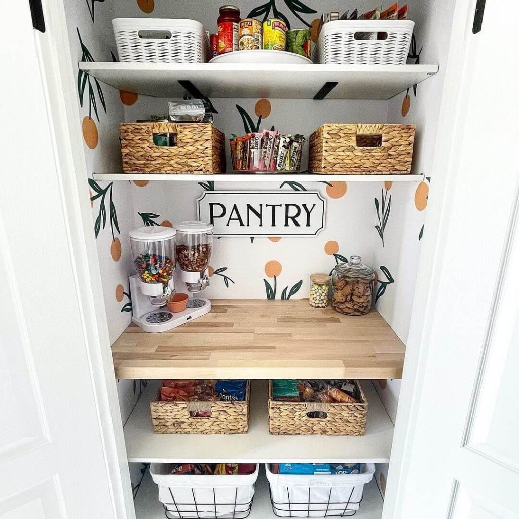 4. Add a Middle Counter Shelf for Style and Storage