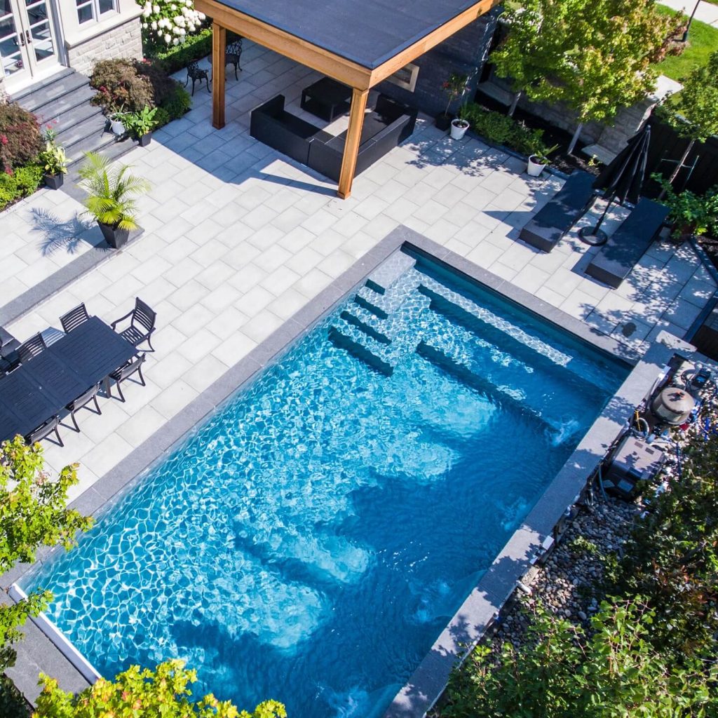 4. Fit a Modern Pool into a Geometric Layout