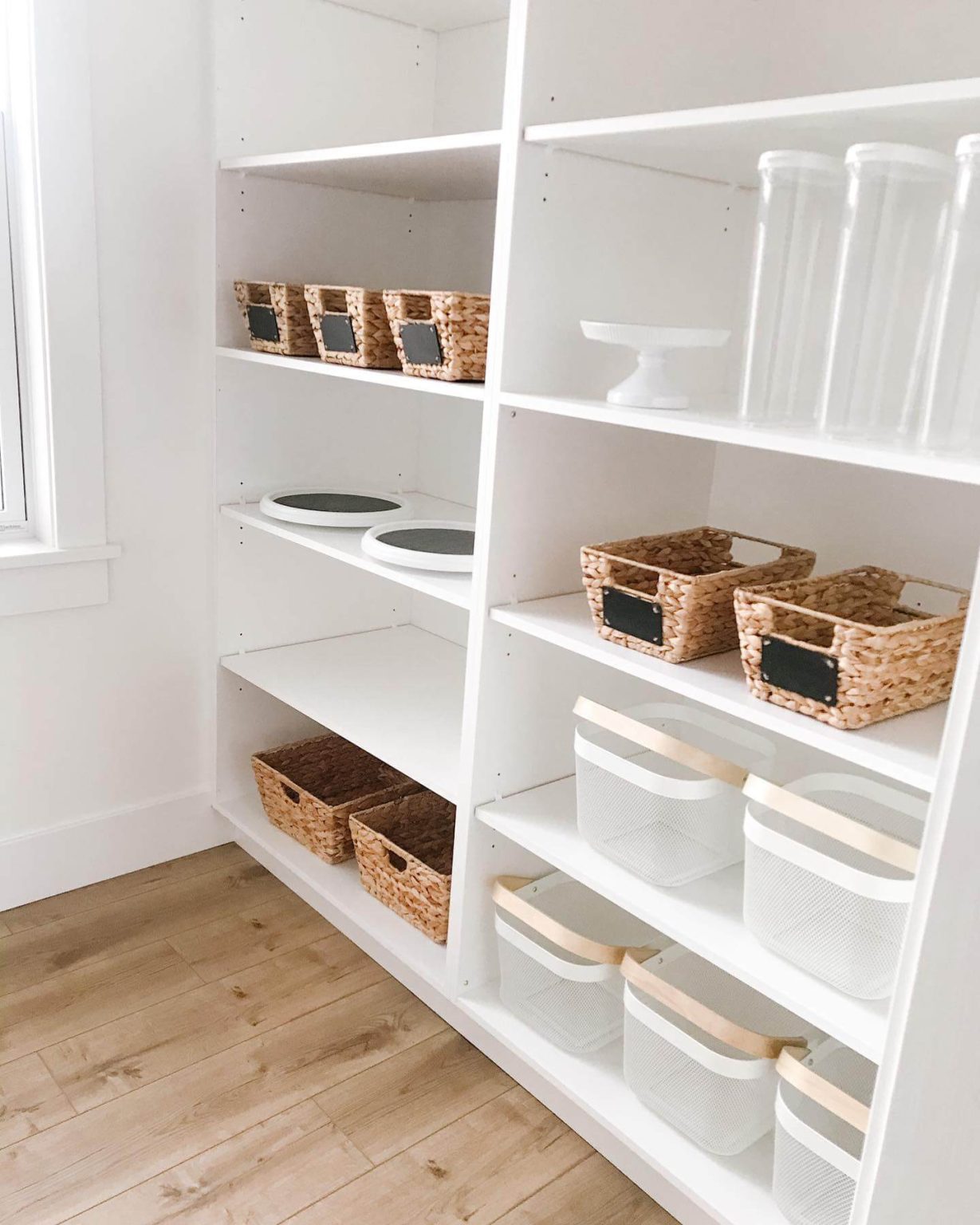 DIY Minimalist Pantry Storage With Woven Baskets preview