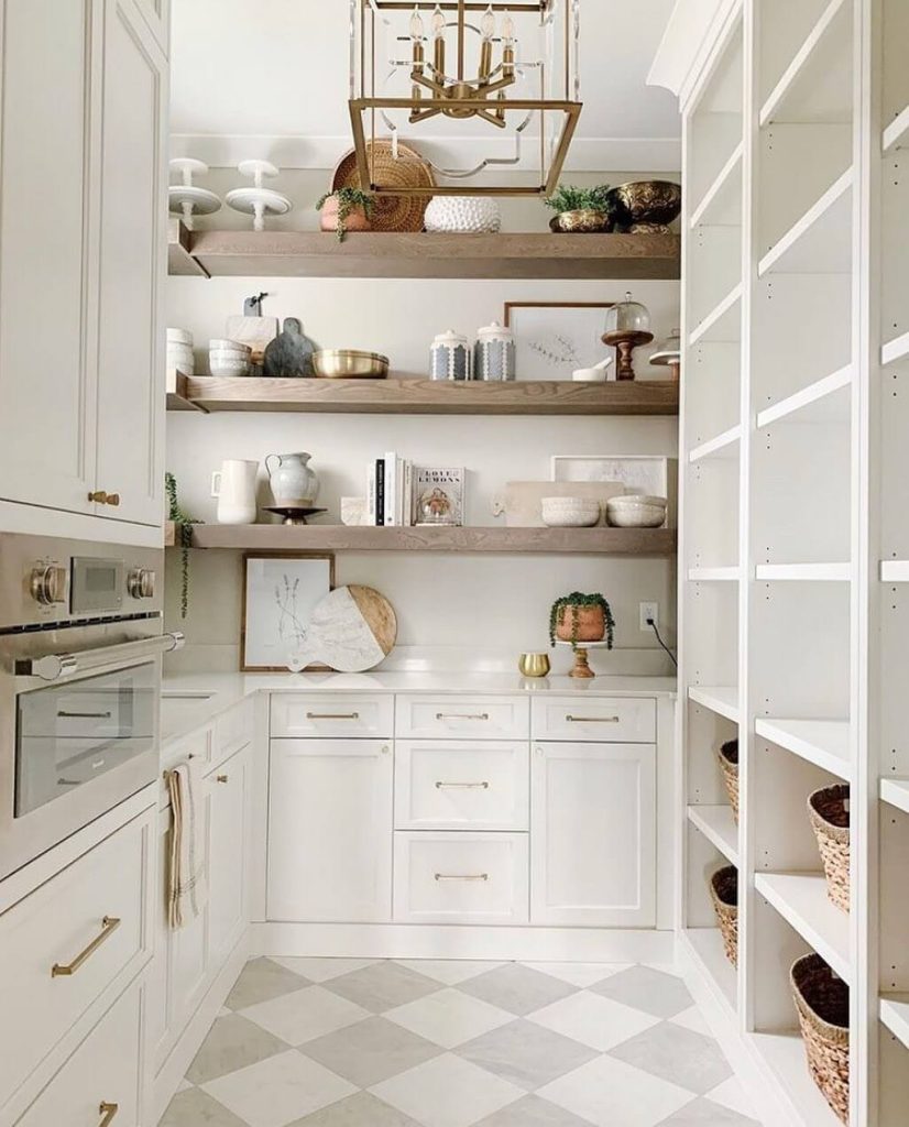4. Rustic Warmth Meets Refined Display