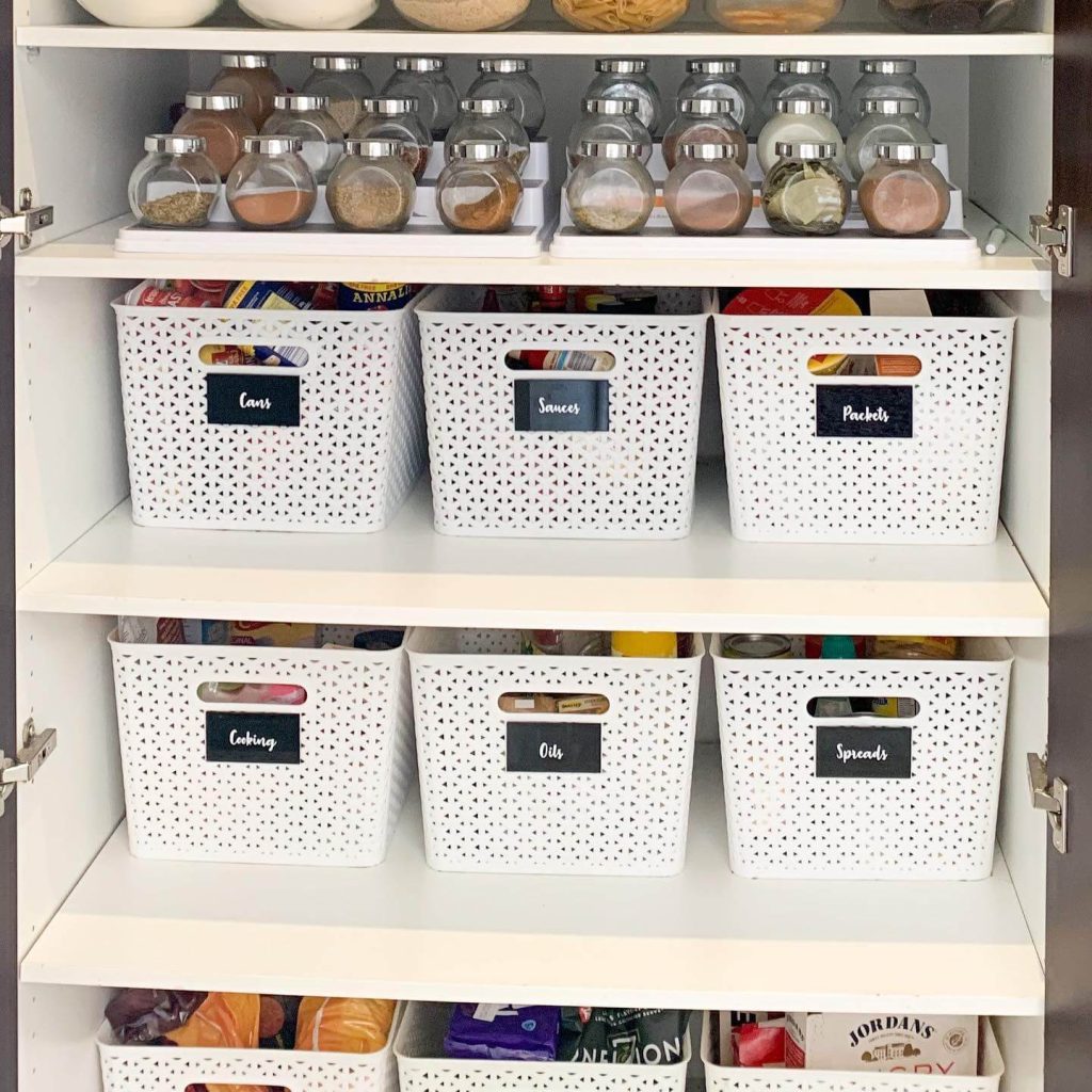 5. Use Uniform Bins for a Polished Look and Easy Access