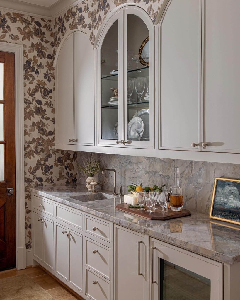 5. Vintage-Inspired with Botanical Wallpaper Drama