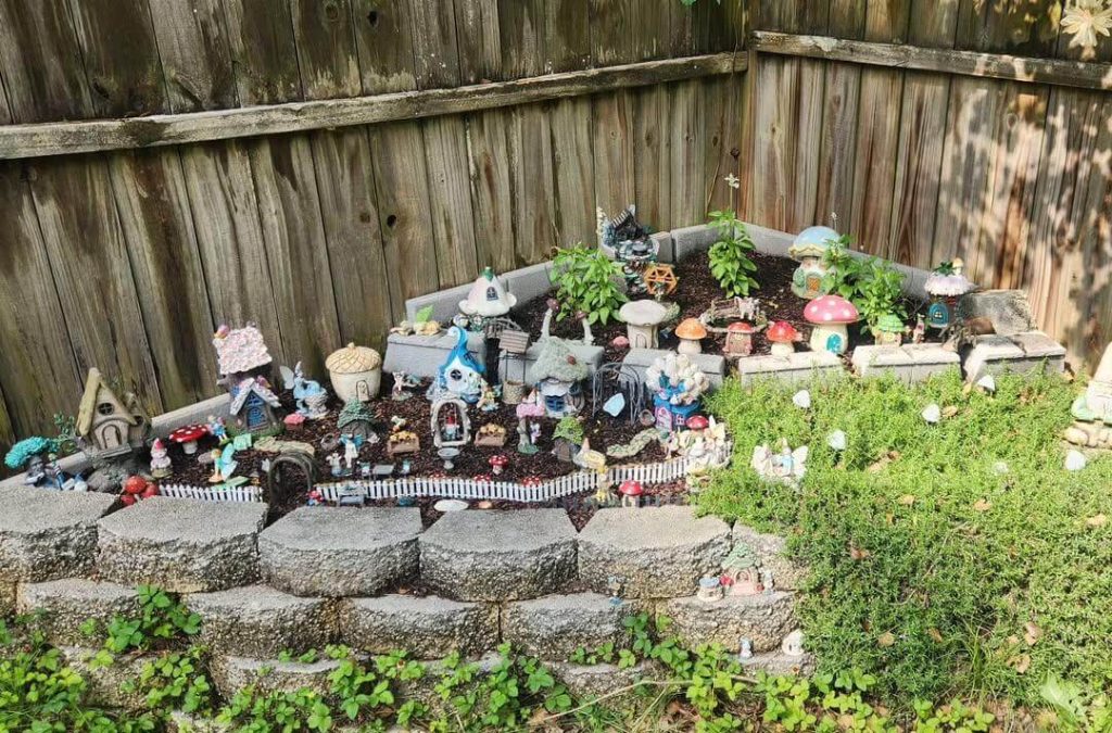 6. Tiered Garden Wall Wonderland