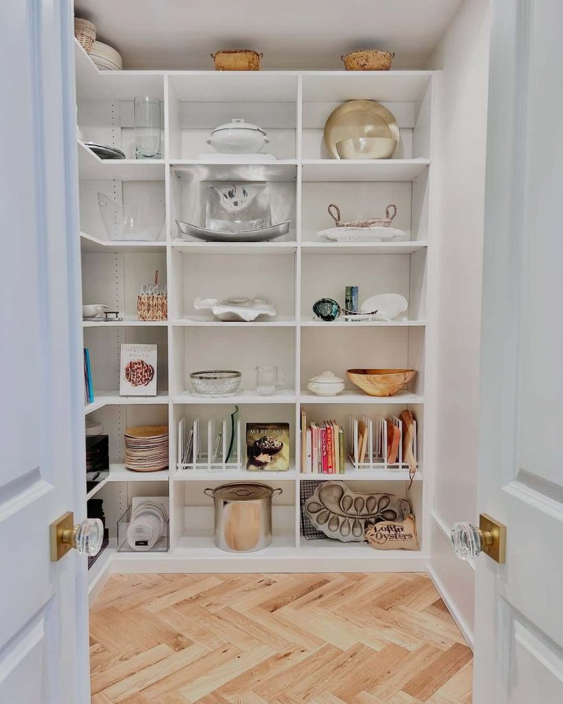 8. Use Pantry Space as a Dishware and Serving Storage Zone