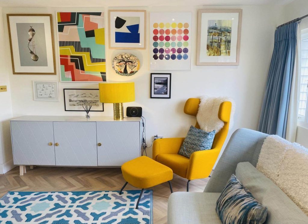 9. Bold & Colorful: Mid-Century Meets Contemporary Art