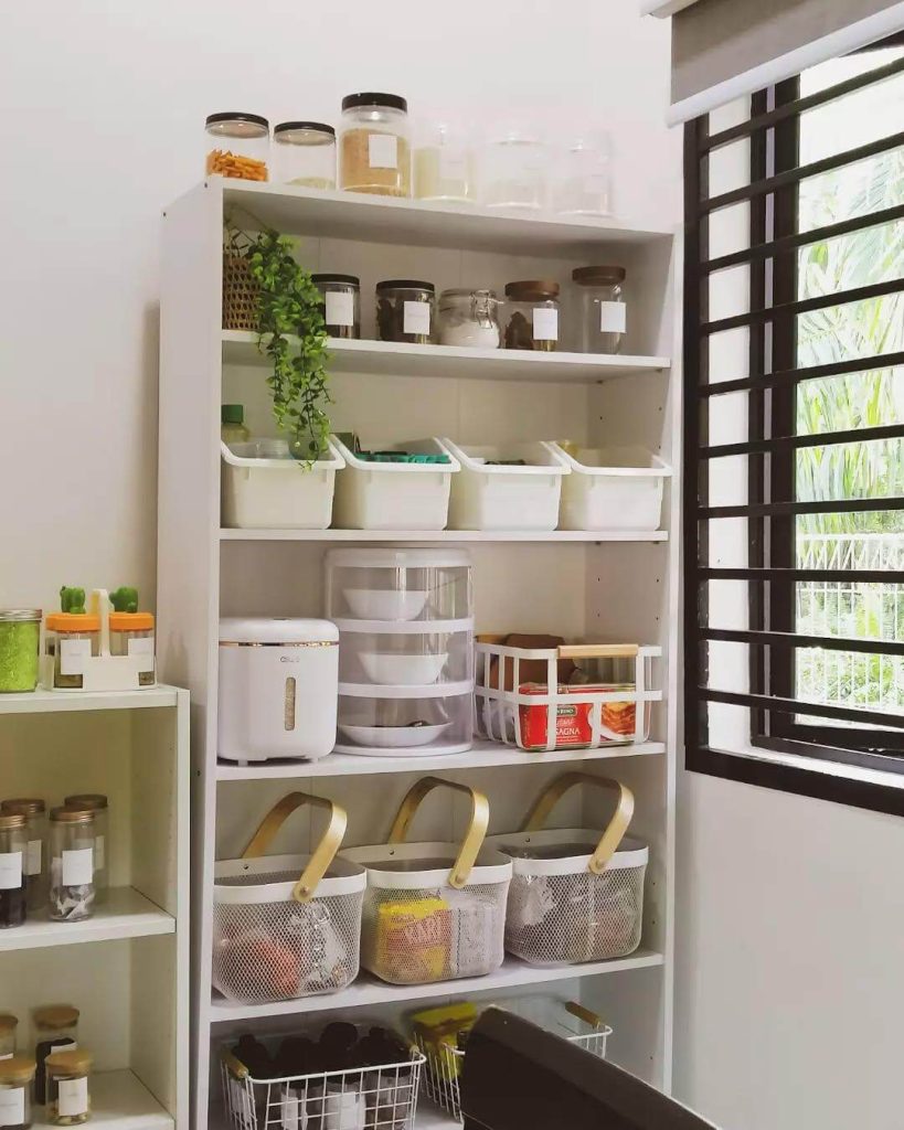 1. Compact & Functional: A Vertical Open Pantry for Small Spaces