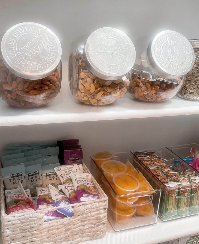 1. Glass Jars for Nuts and Dried Snacks
