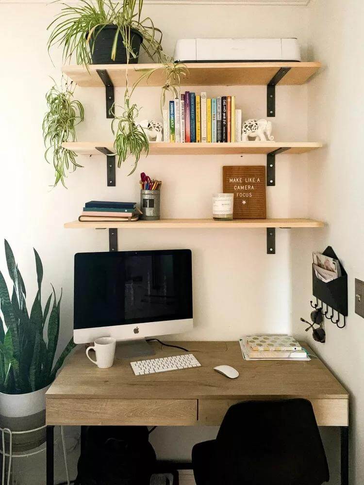 1. Streamlined Shelving with a Built-In Look