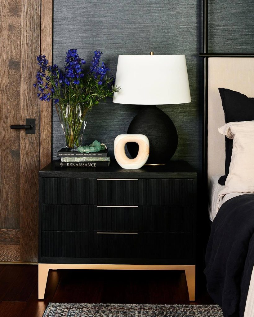 10. Bold and Sophisticated Black and Gold Accent
