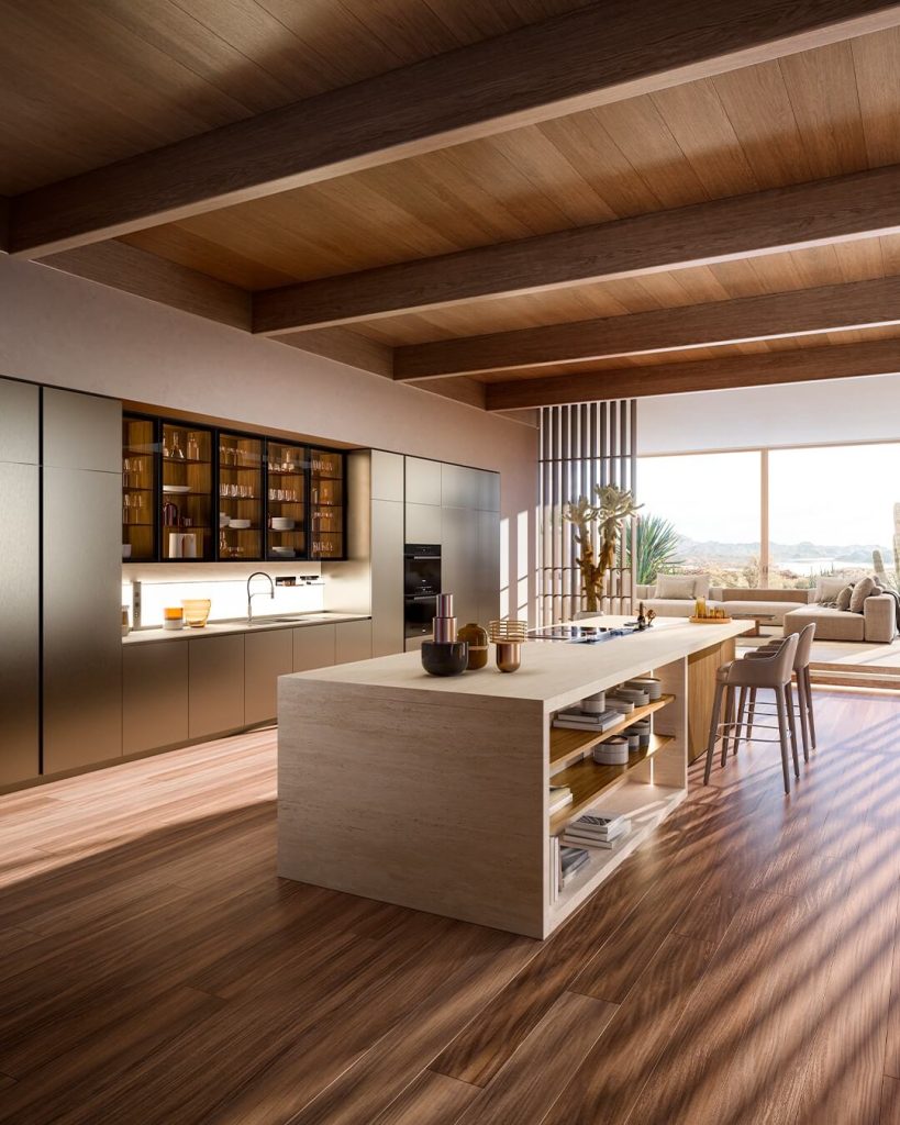 10. Glass-Front Cabinets for Sleek, Modern Display