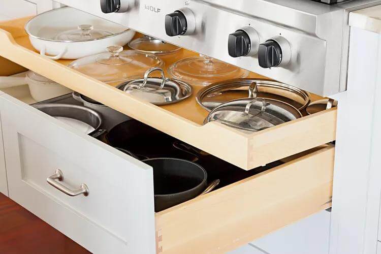 10. Design Deep Drawers with Vertical Lid Dividers