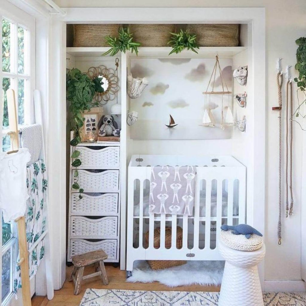11. Transform a Closet into a Fully Functional Nursery