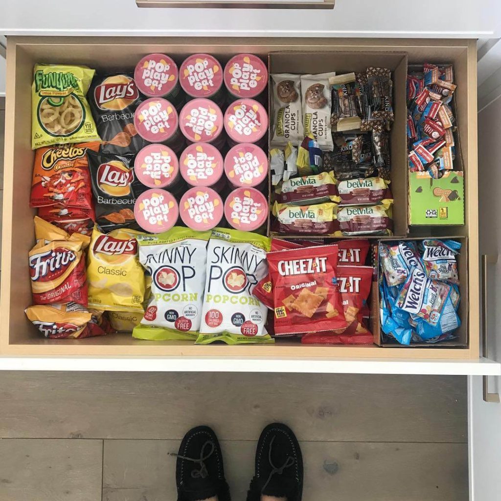 11. Drawer Organizers for Easy Snack Access