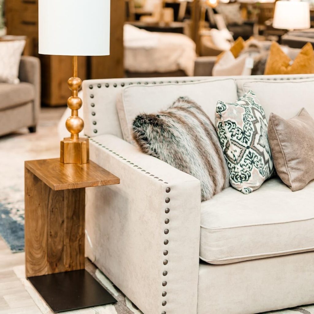 13. Incorporate Luxe Textures with Faux Fur and Metallic Accents