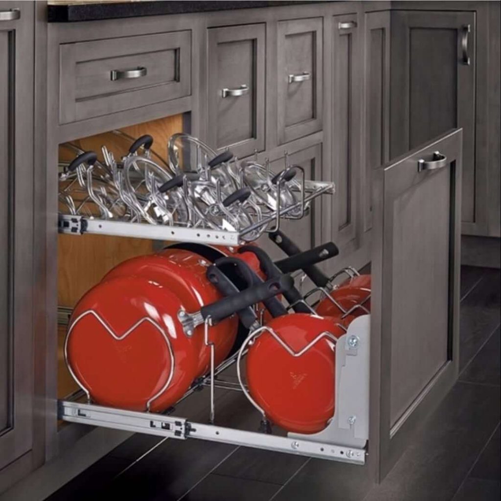 13. Install Full-Extension Slide-Out Racks for Cookware Sets
