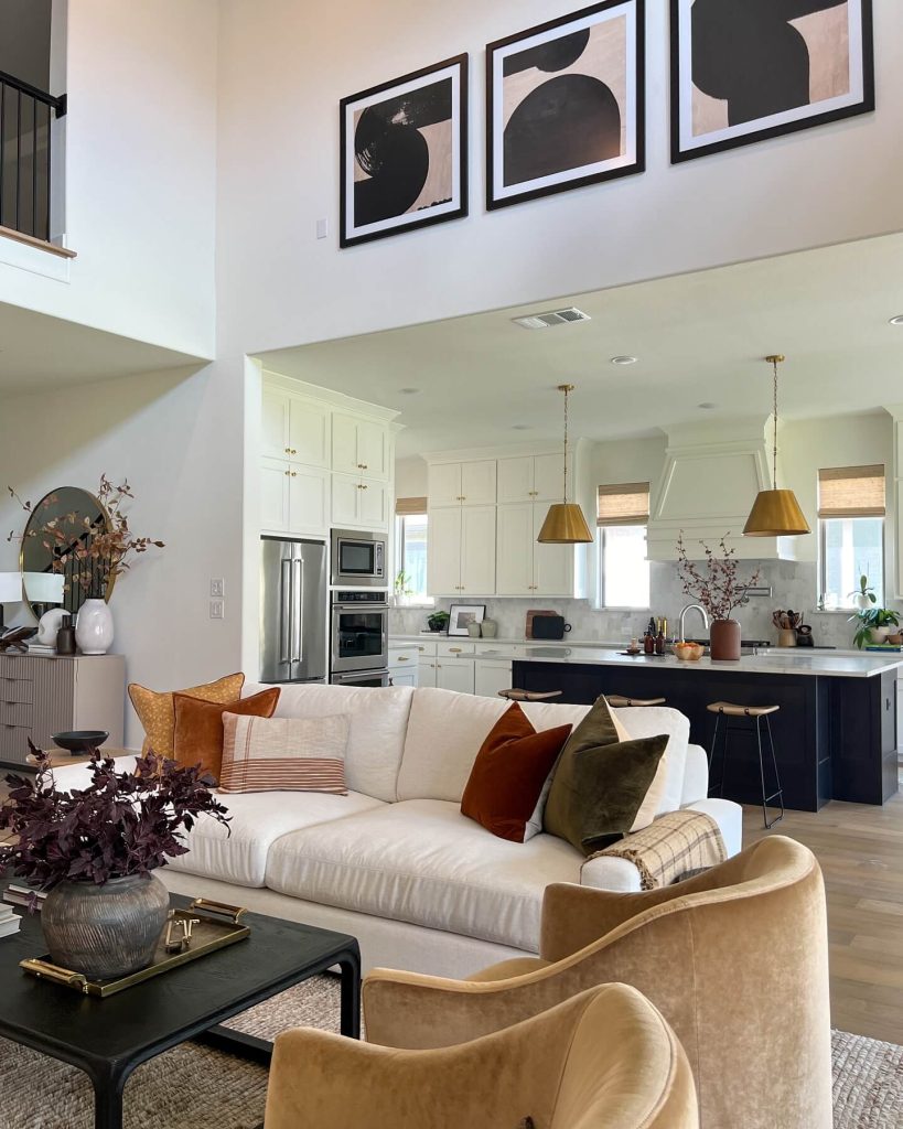 15. Balance Modern and Seasonal with Muted Tones and Clean Lines