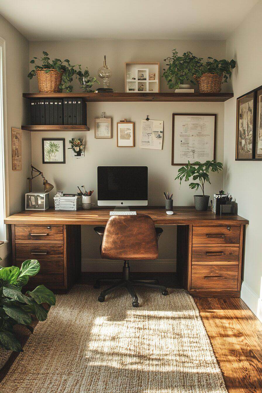 How to Style Office Wall Shelves for Peak Productivity