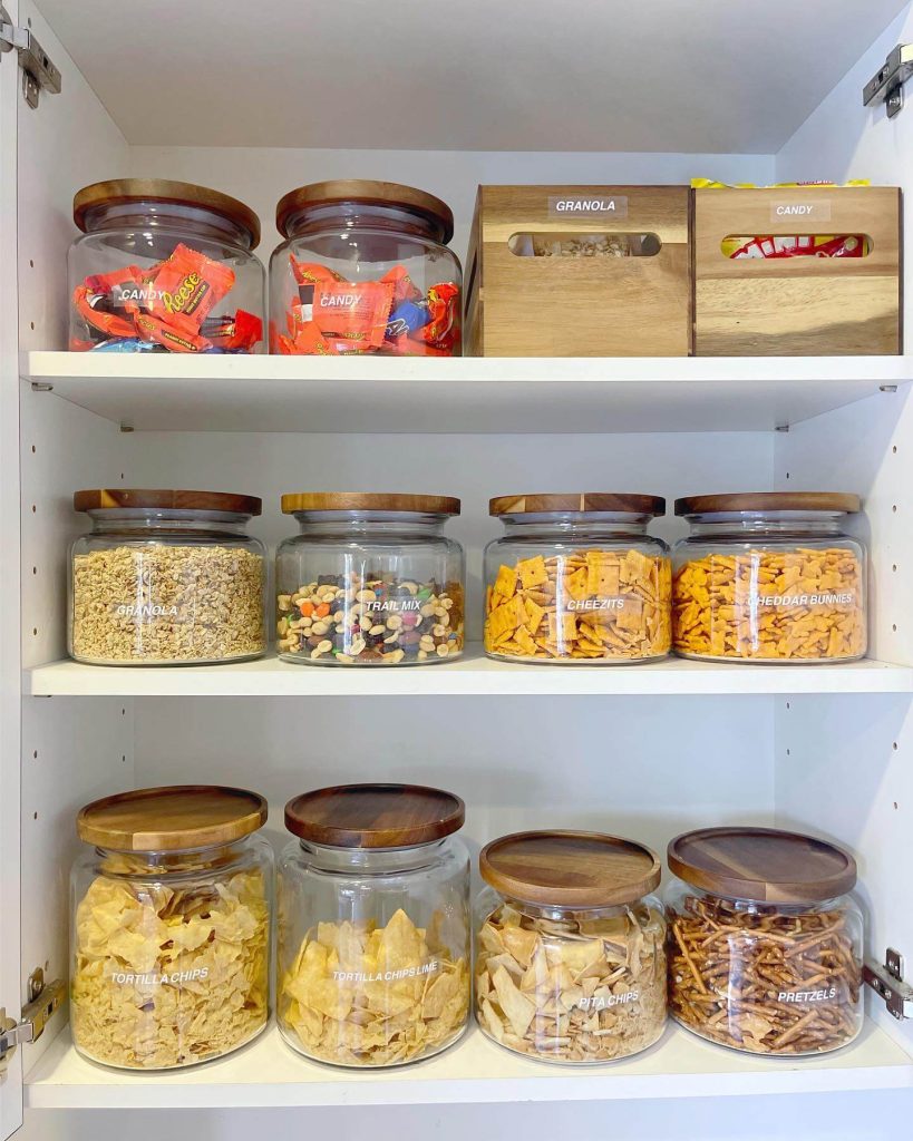 16. Stylish Glass Jars for Snack Storage